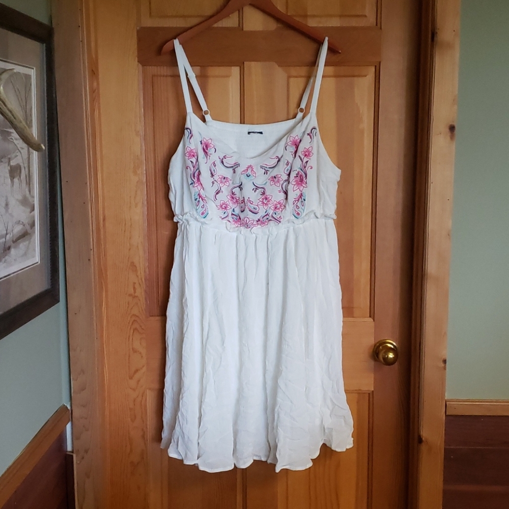 Torrid Flower Embroidered Midi Dress